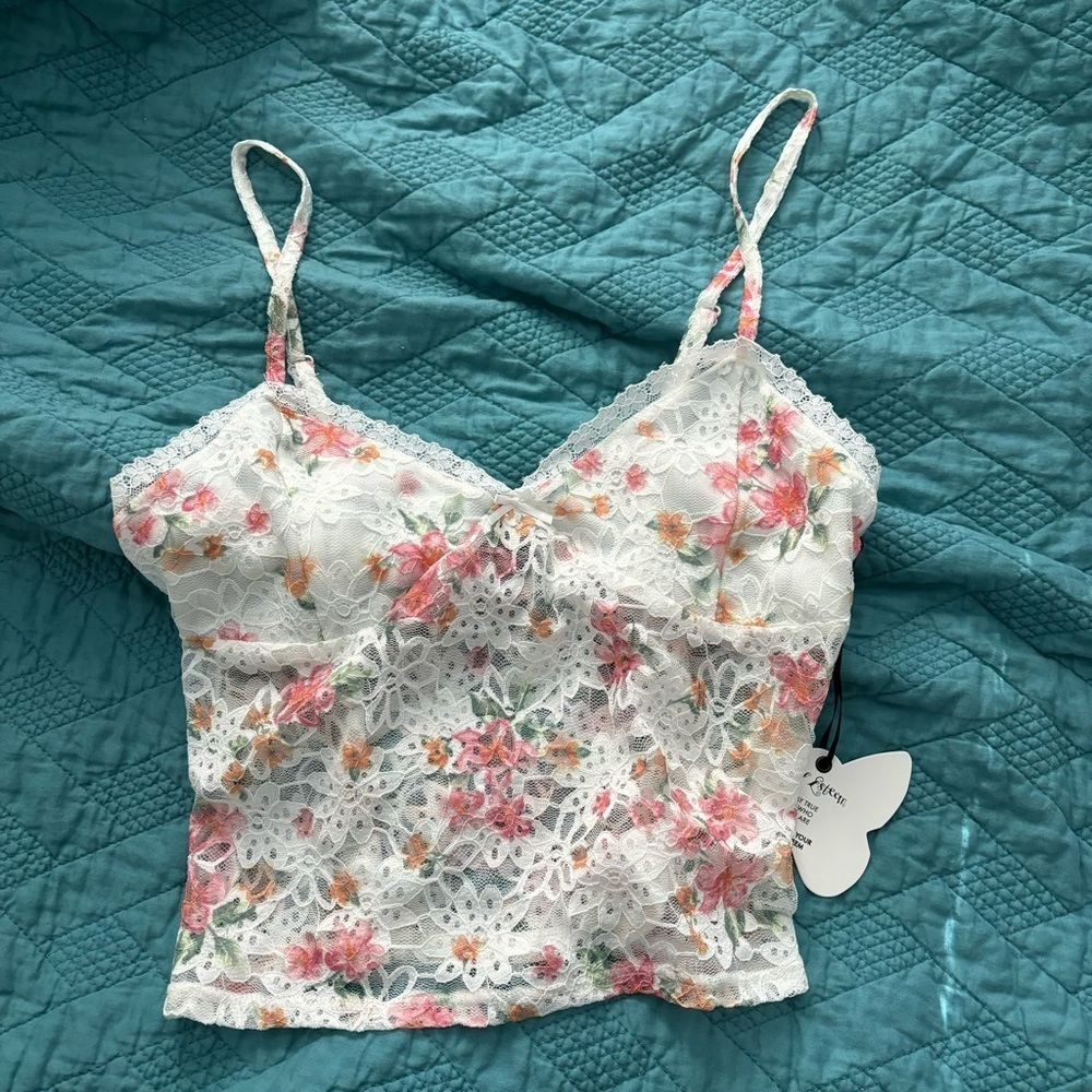 Floral Lace Tank